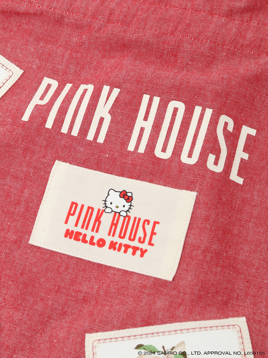 PINK HOUSE×HELLO KITTY ネームワッペン使い巾着バッグ 詳細画像 アカ 5
