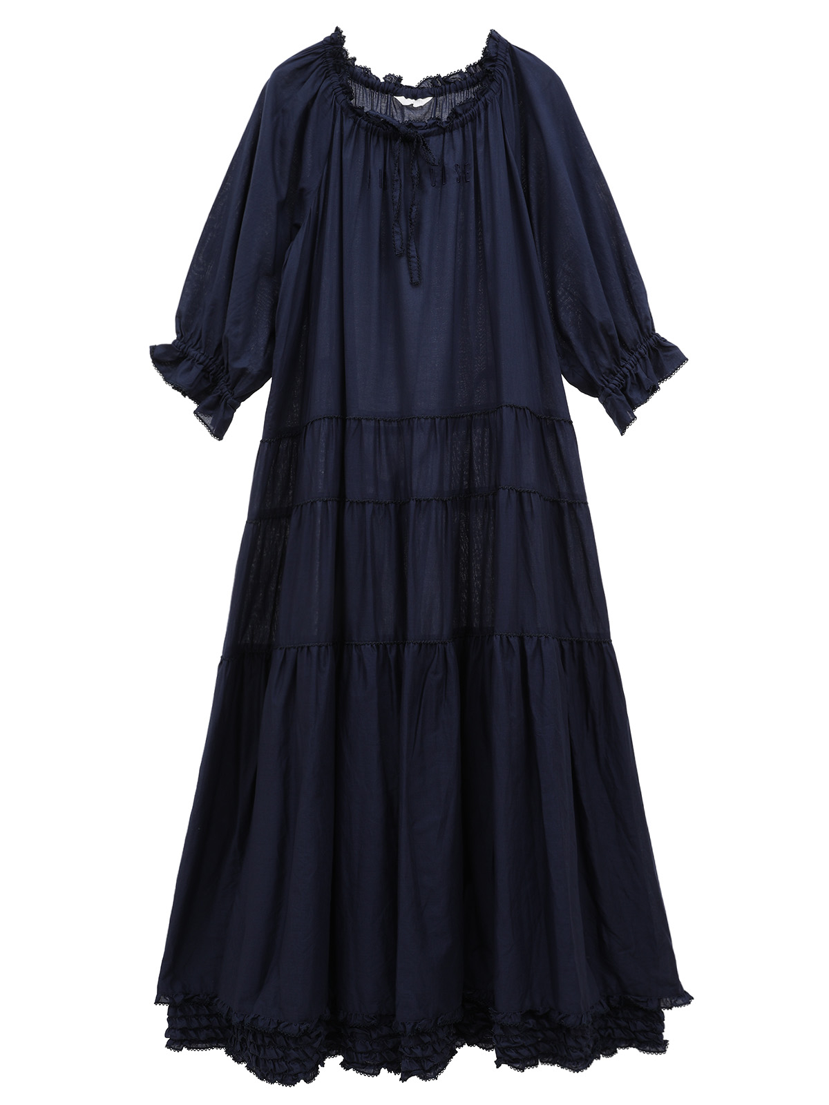 ロゴ刺繍入りティアードワンピース｜ピンクハウスオフィシャル  