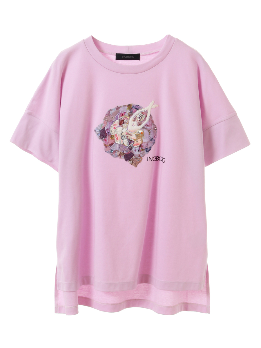 バレリーナアートTシャツ 詳細画像 クロ 1