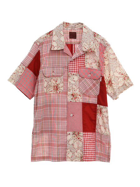 【超歓迎通販】ピンクハウス　薔薇ブラウス＆ギンガムパッチプリントスカート スーツ（ロングスカート）