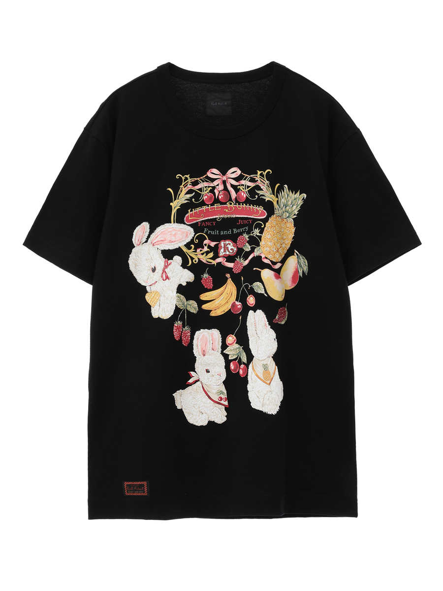 ジューシーフルーツプリントTシャツ 詳細画像 クロ 1