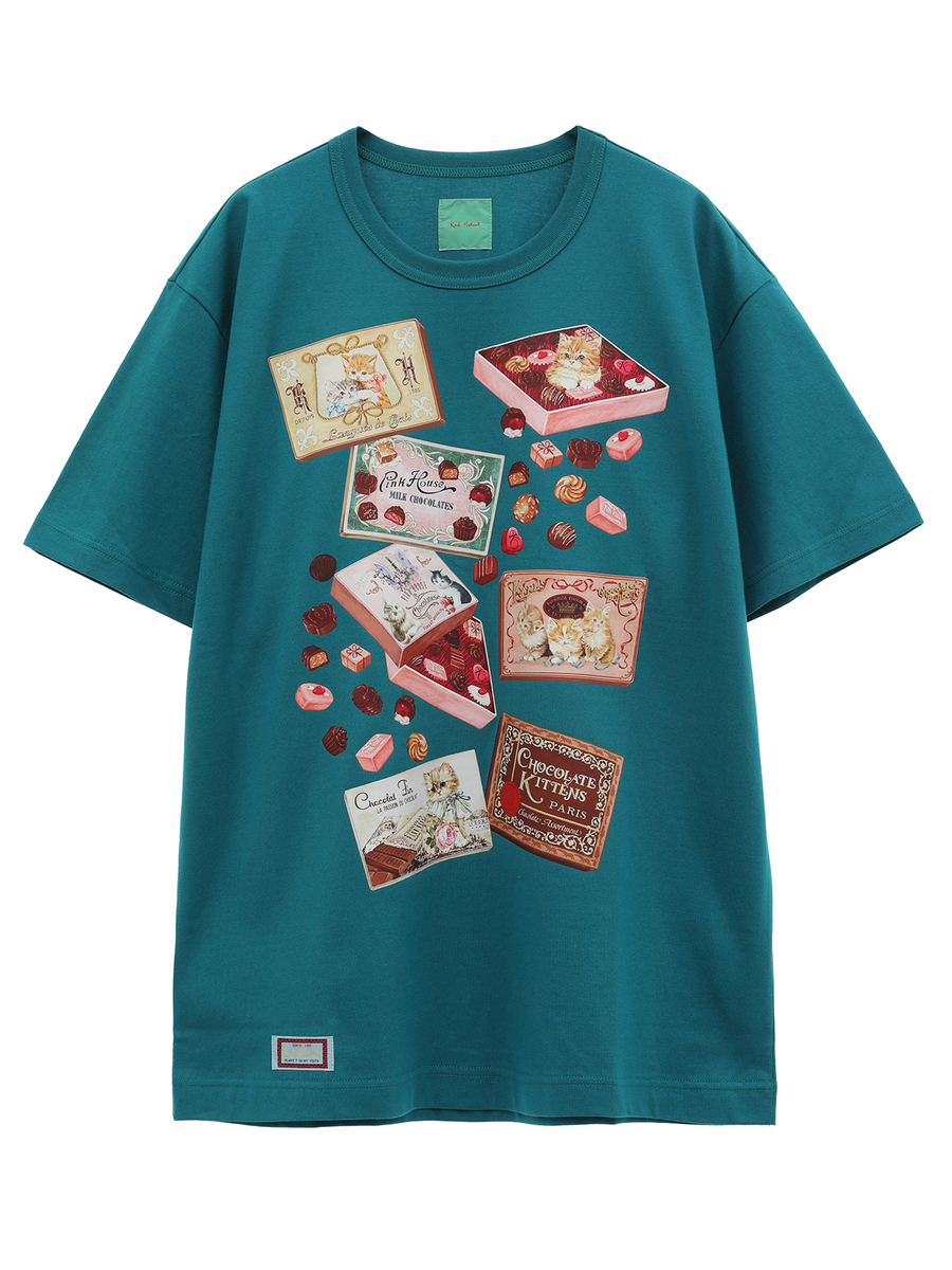 CHOCOLATE KITTENSプリントTシャツ 詳細画像 クロ 1