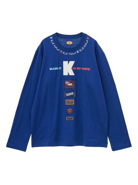 Kロゴ＆ネームワッペン使い長袖Ｔシャツ