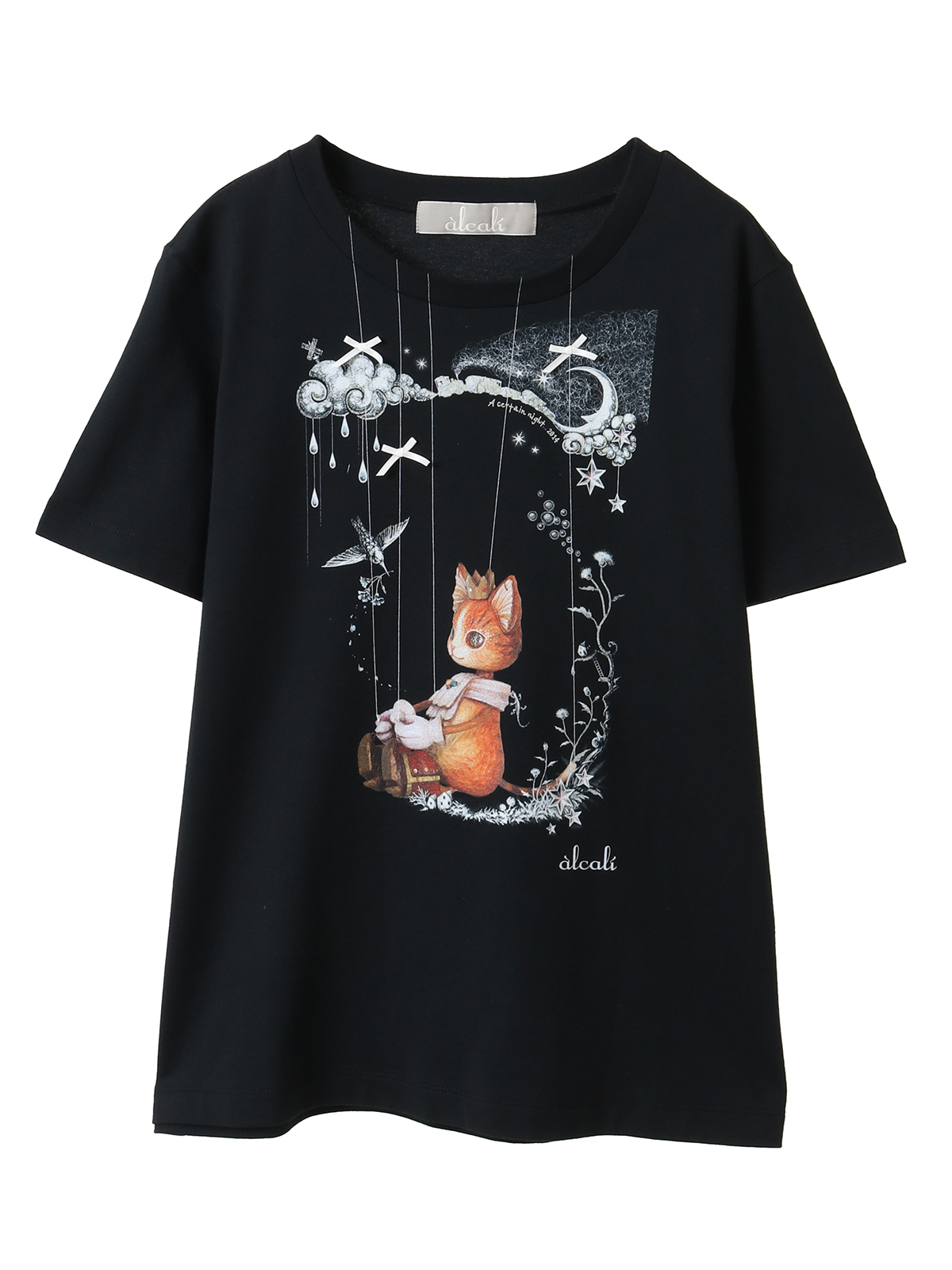 alcali×ミカヅキフタツ】コラボマリオネットプリントAラインT