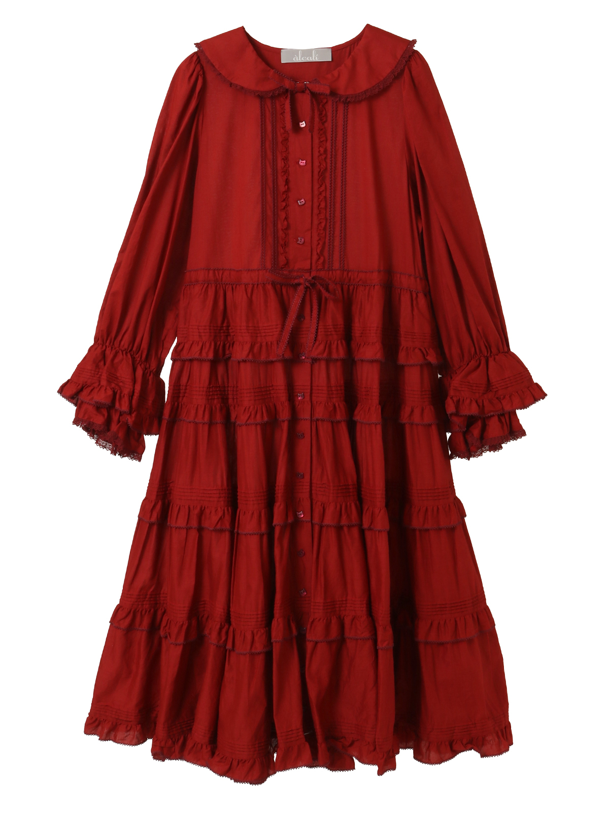 alcali×猫梓子 (ネココ)】コラボ レースフリルローンワンピース