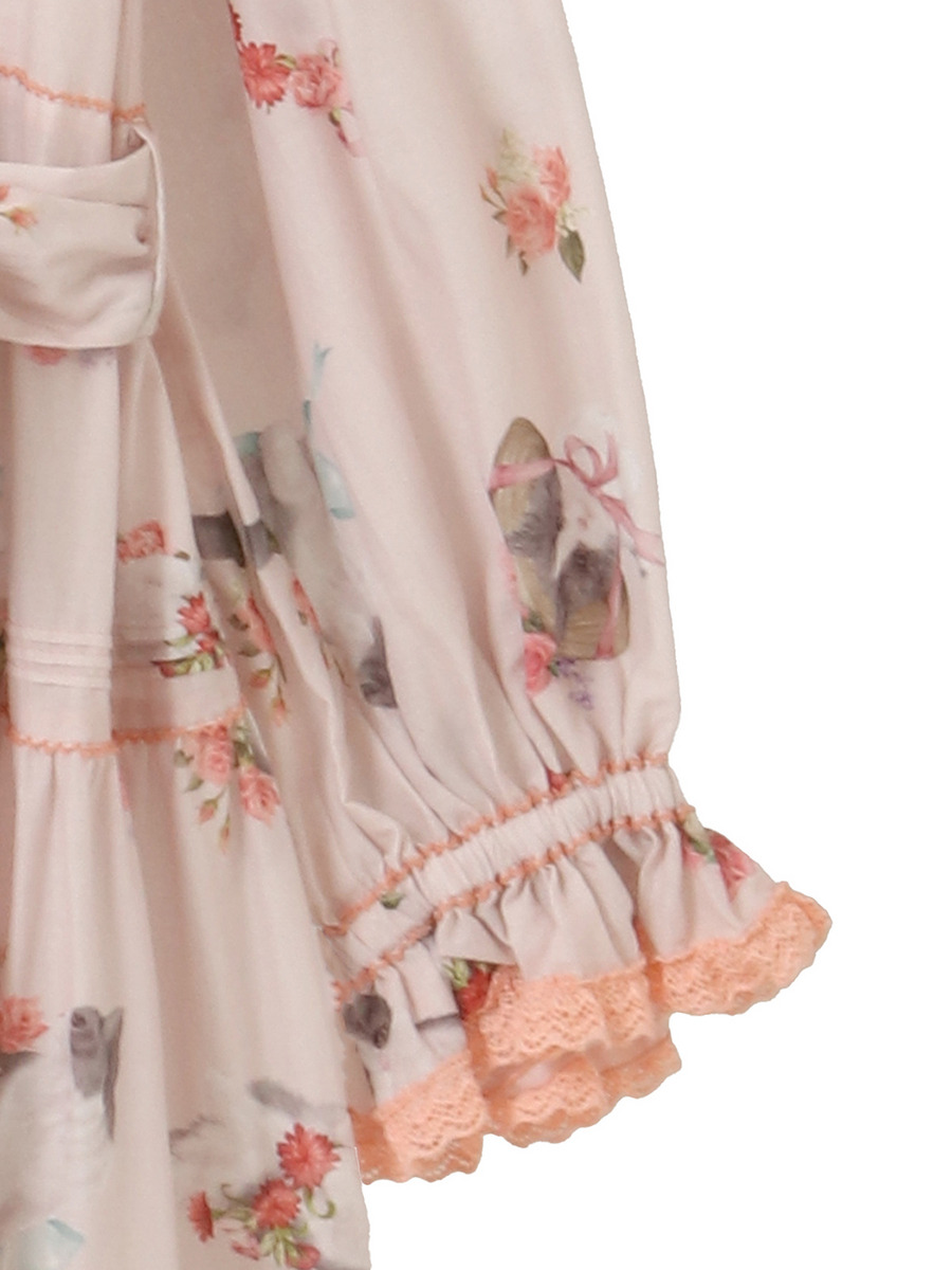 【alcali×猫梓子 (ネココ)】コラボミウワンピース 詳細画像 ピンク 4