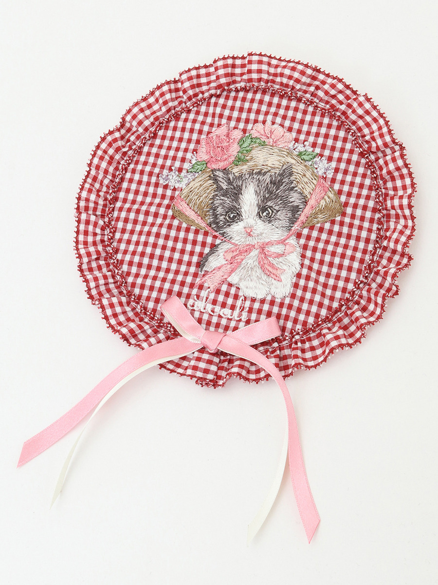 【alcali×猫梓子 (ネココ)】コラボミウ刺繍ワッペン 詳細画像 サックスブルー 2