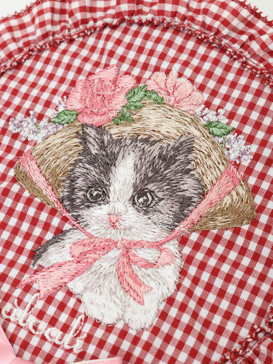 【alcali×猫梓子 (ネココ)】コラボミウ刺繍ワッペン 詳細画像 サックスブルー 4