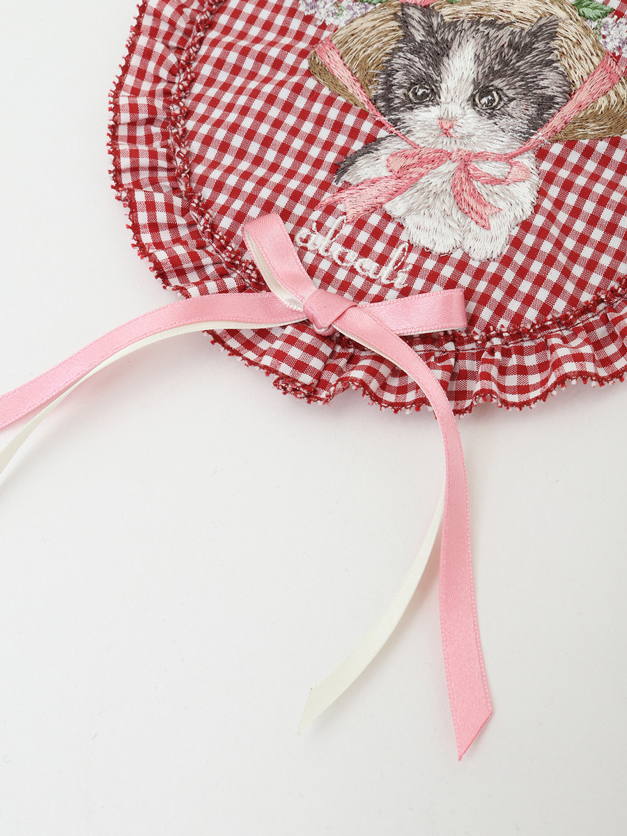 【alcali×猫梓子 (ネココ)】コラボミウ刺繍ワッペン 詳細画像 サックスブルー 5