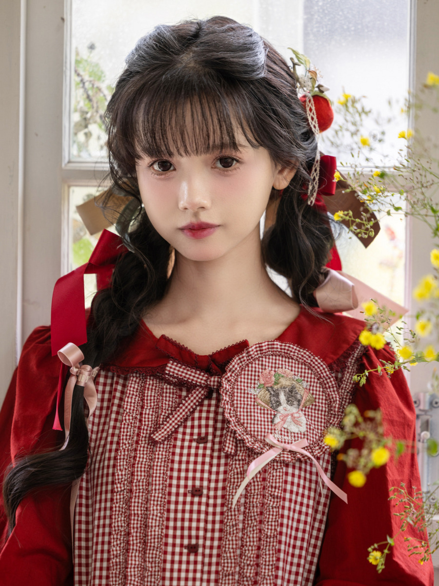 【alcali×猫梓子 (ネココ)】コラボミウ刺繍ワッペン 詳細画像 レッド 2