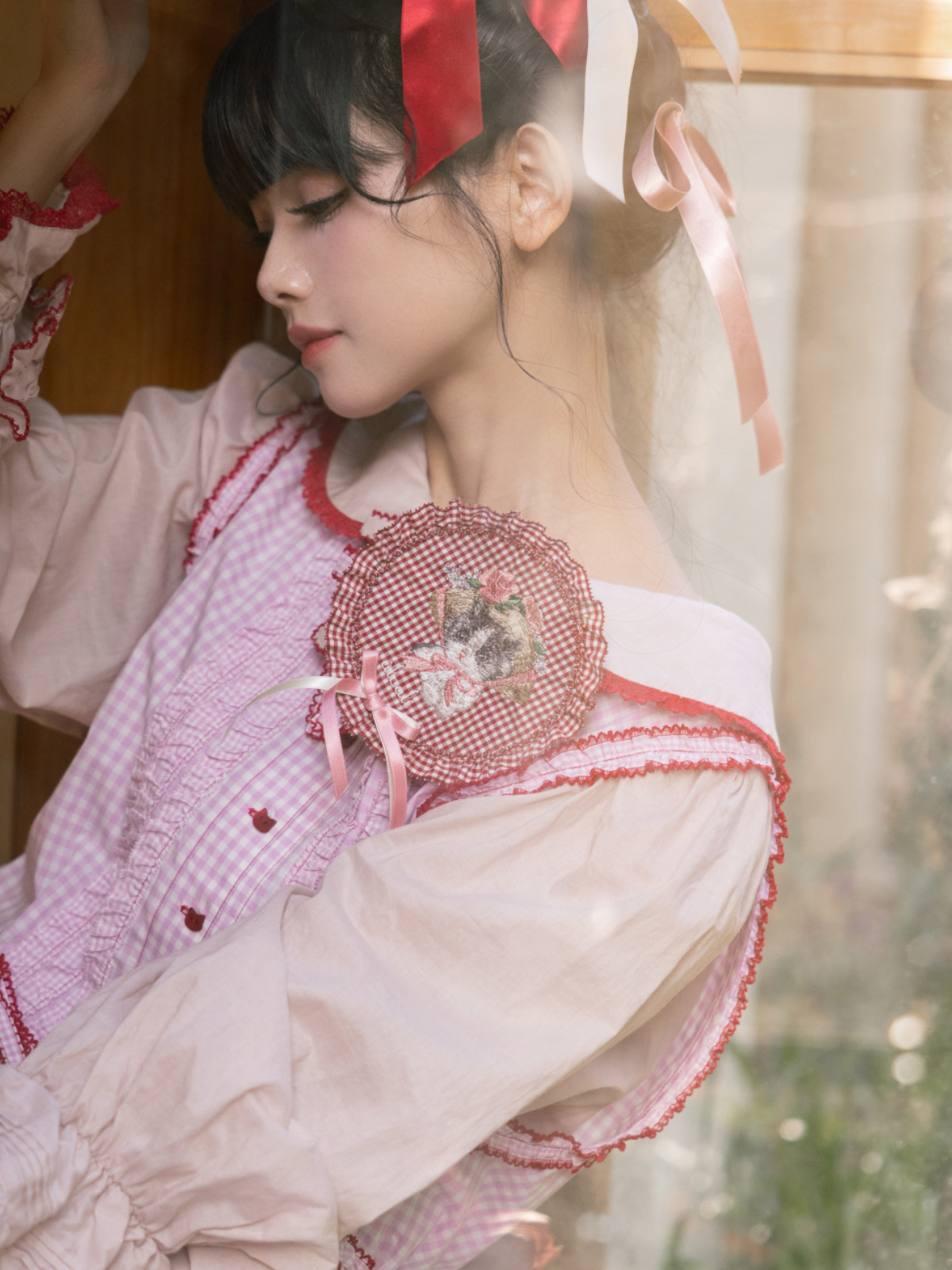 alcali×猫梓子 (ネココ)】コラボミウ刺繍ワッペン｜ピンクハウス