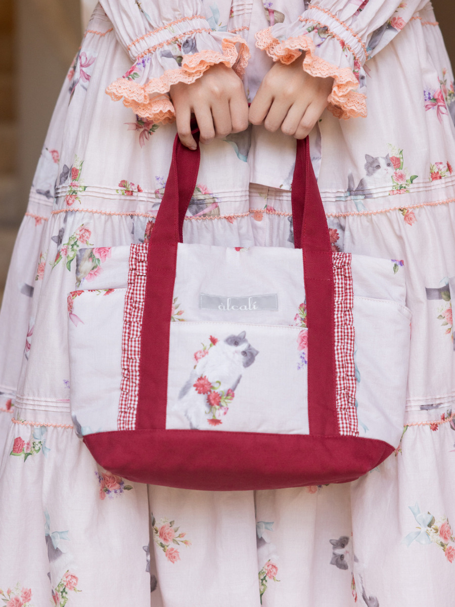 【alcali×猫梓子 (ネココ)】コラボミウバッグ 詳細画像 ピンク 2