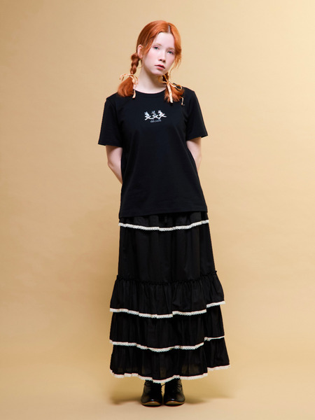 「alcali x のこねこ」コラボプリントTシャツA