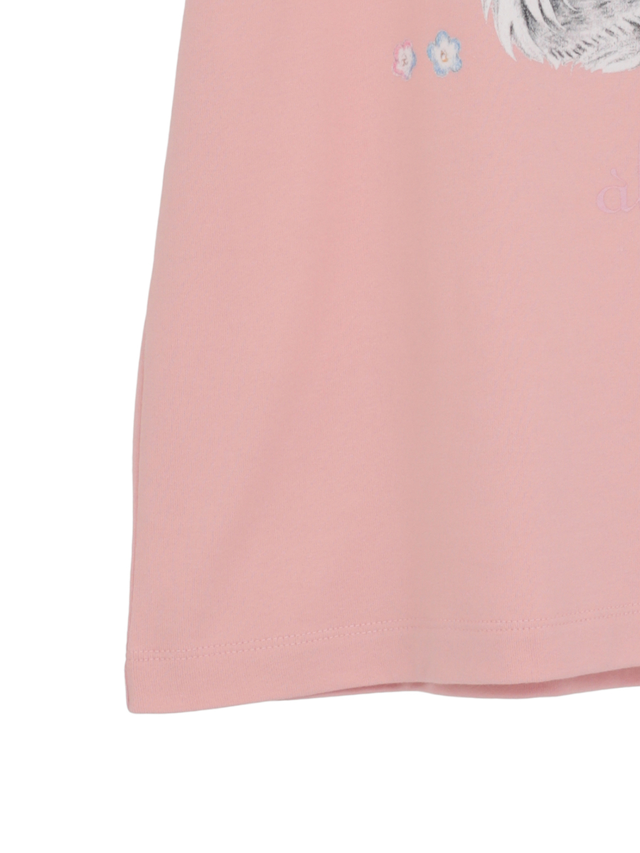 「alcali x のこねこ」コラボプリントTシャツB 詳細画像 ピンク 5