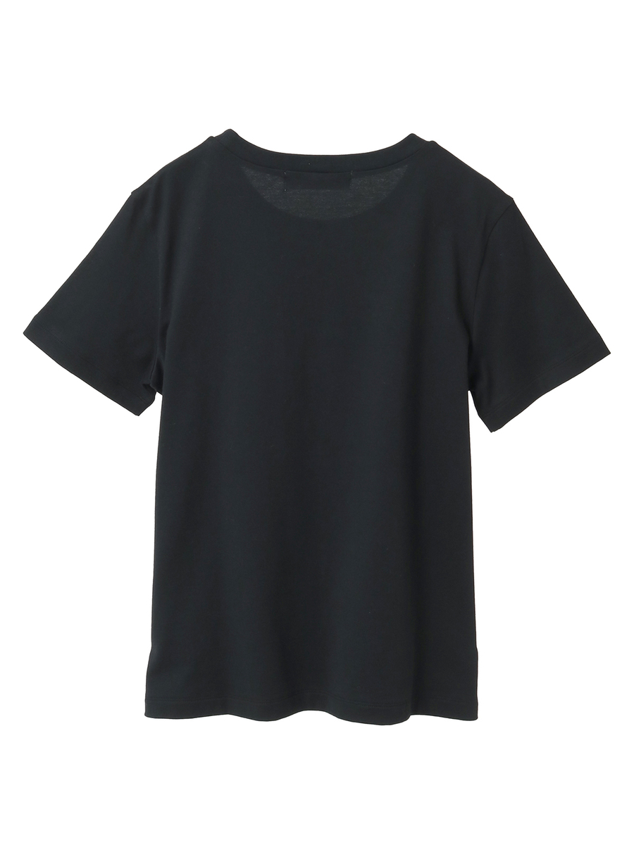 【alcali x Haruka Yoshizawa】マンチカンリボンTシャツ 詳細画像 ブラック 2