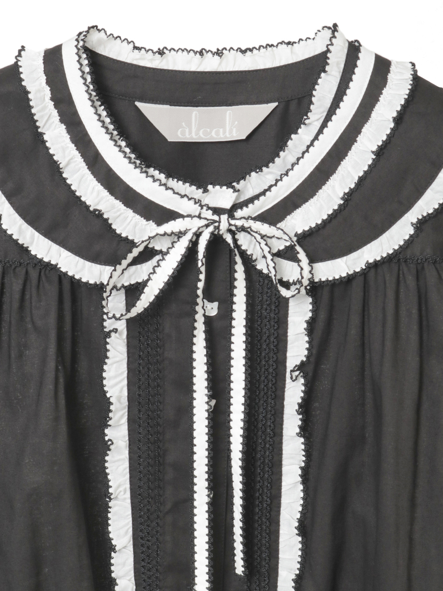 alcali x Haruka Yoshizawa】猫耳付け襟ローンブラウス｜ピンクハウス