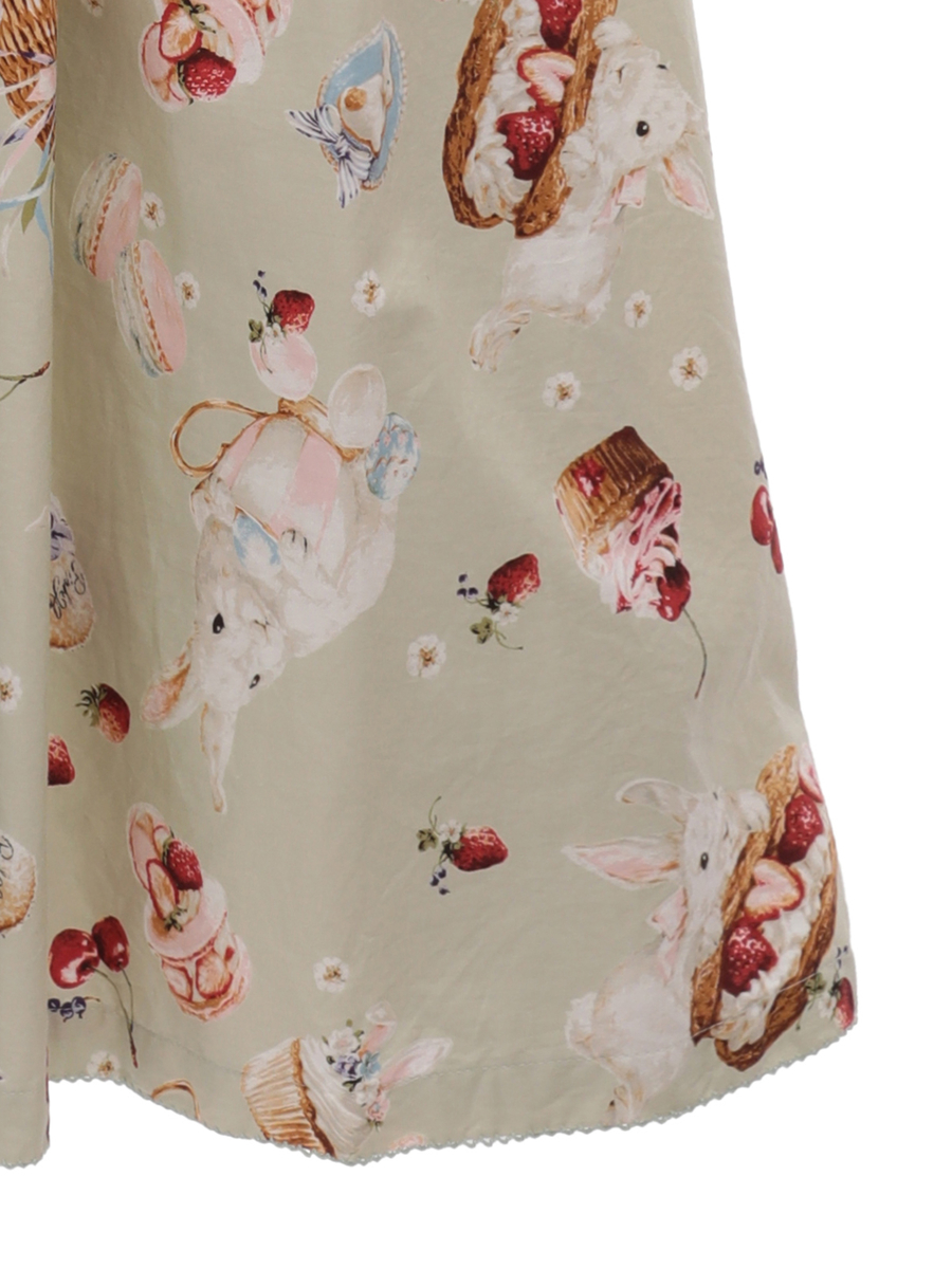 スイーツスプリングバニープリントワンピース 詳細画像 バニラ 10