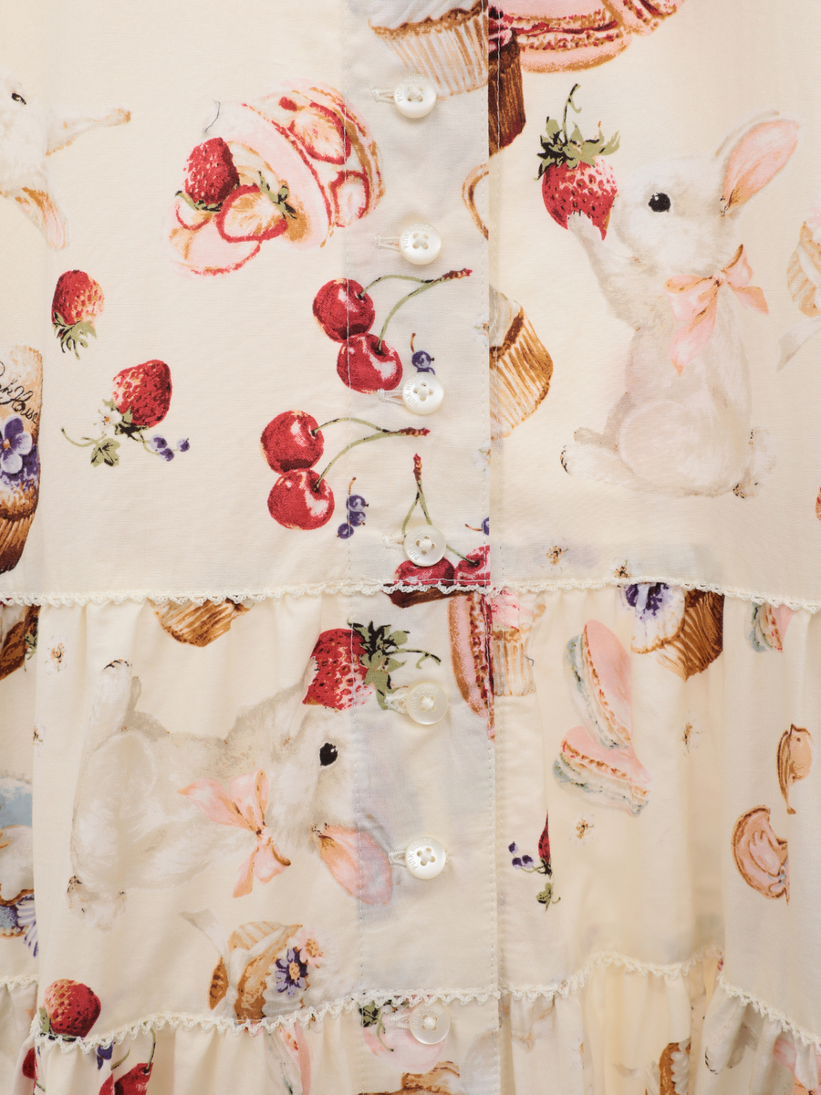 スイーツスプリングバニープリントワンピース 詳細画像 バニラ 7