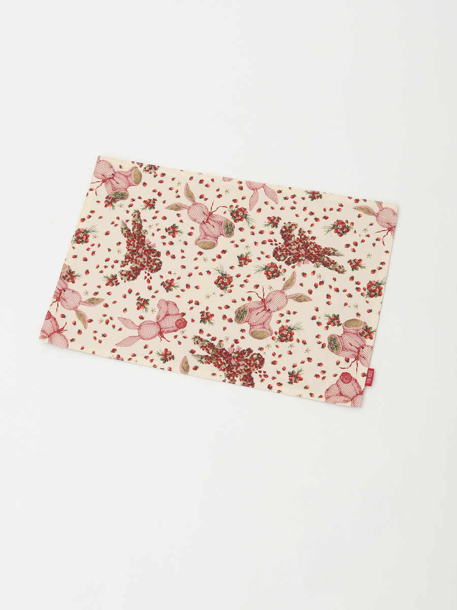 【PINK HOUSE LIFE STYLE】アーカイブプリントランチョンマット 詳細画像 ギンガムうさぎ 1