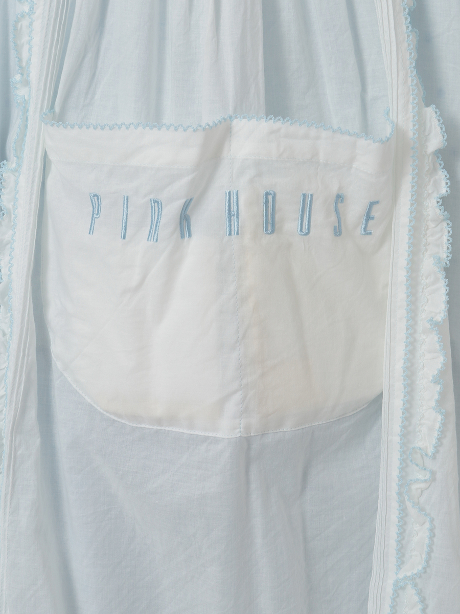 ローンタブリエ付き水玉プリントワンピース｜ピンクハウス