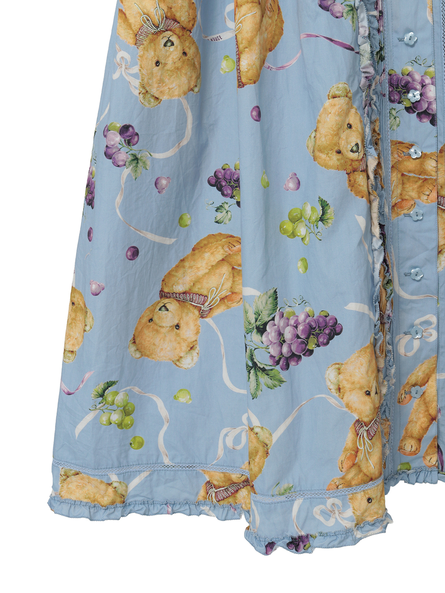 くま葡萄プリントワンピース 詳細画像 ピンク 10