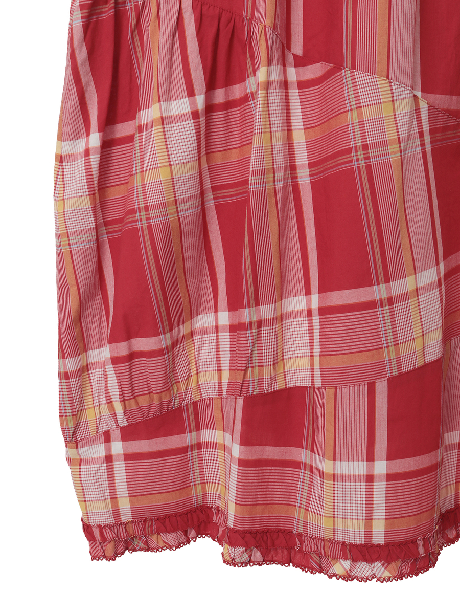 オリジナルチェックワンピース 詳細画像 ピンク 10