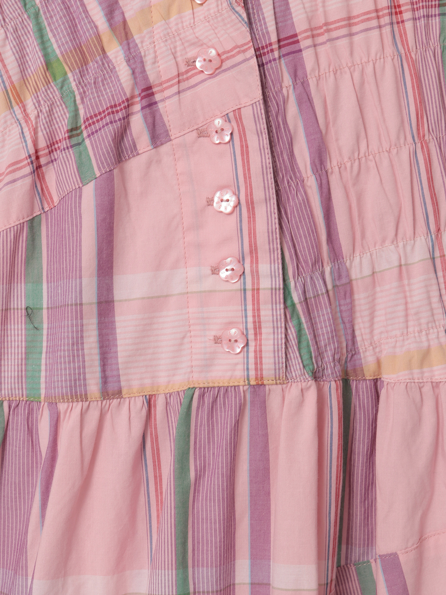 オリジナルチェックワンピース 詳細画像 ピンク 6