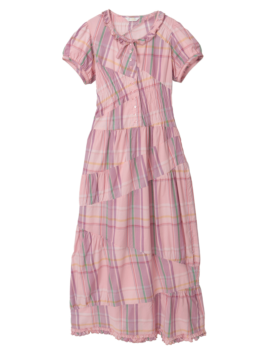 オリジナルチェックワンピース 詳細画像 ピンク 1