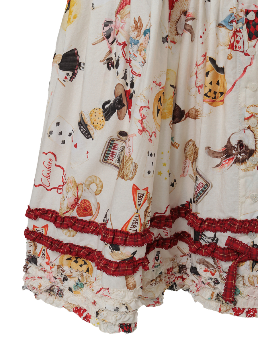 ハロウィーンワンダーランドプリントワンピース 詳細画像 ブルー 11