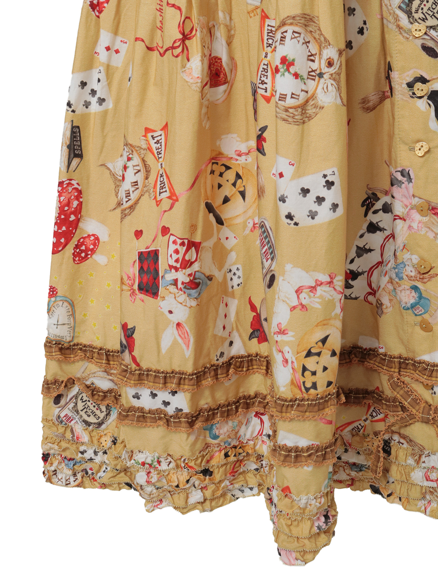 ハロウィーンワンダーランドプリントワンピース 詳細画像 ブルー 15