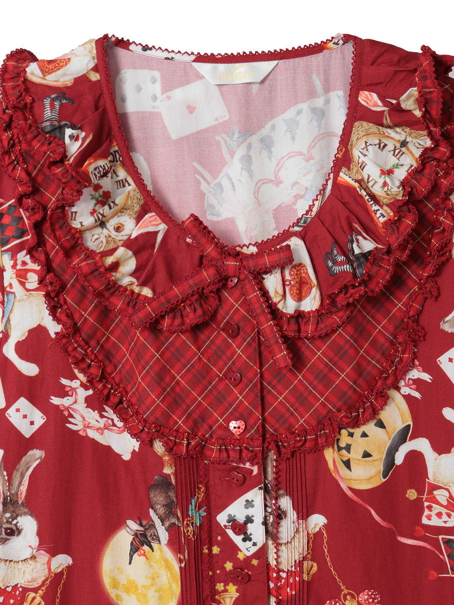 ハロウィーンワンダーランドプリントワンピース 詳細画像 ブルー 3