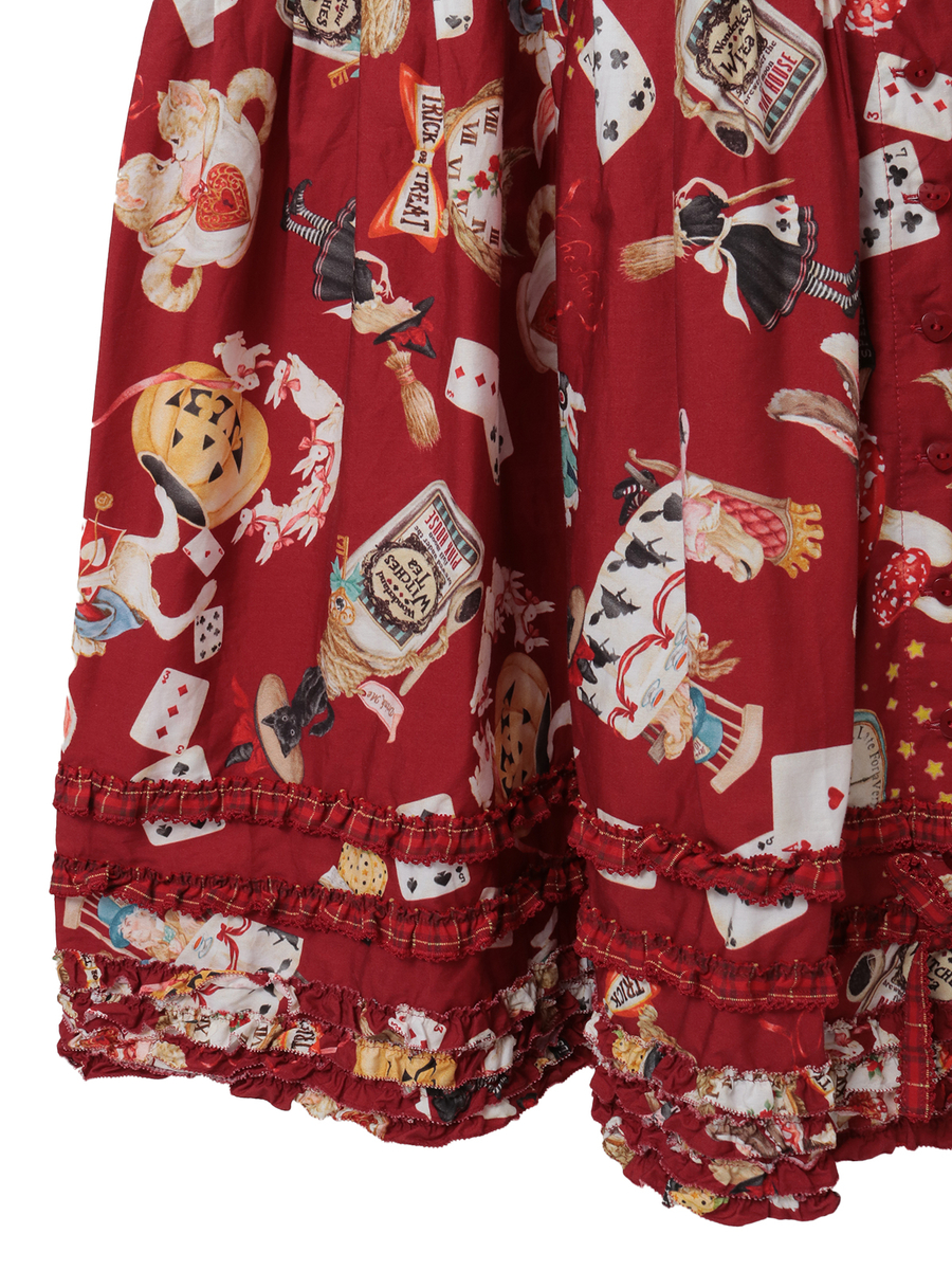 ハロウィーンワンダーランドプリントワンピース 詳細画像 ブルー 5