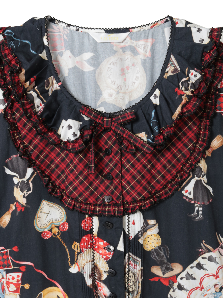 ハロウィーンワンダーランドプリントワンピース 詳細画像 ブルー 8