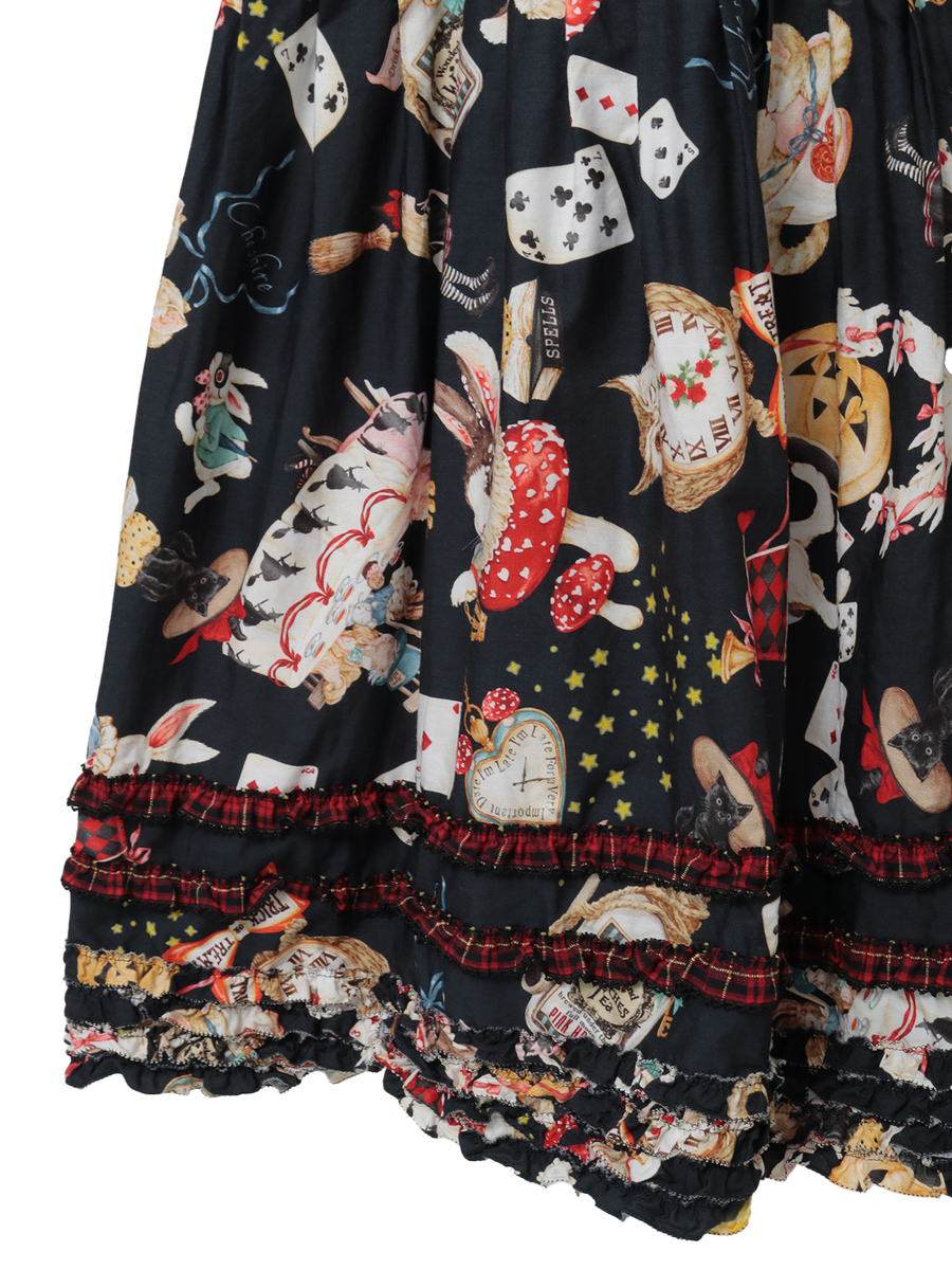 ハロウィーンワンダーランドプリントワンピース 詳細画像 ブルー 9