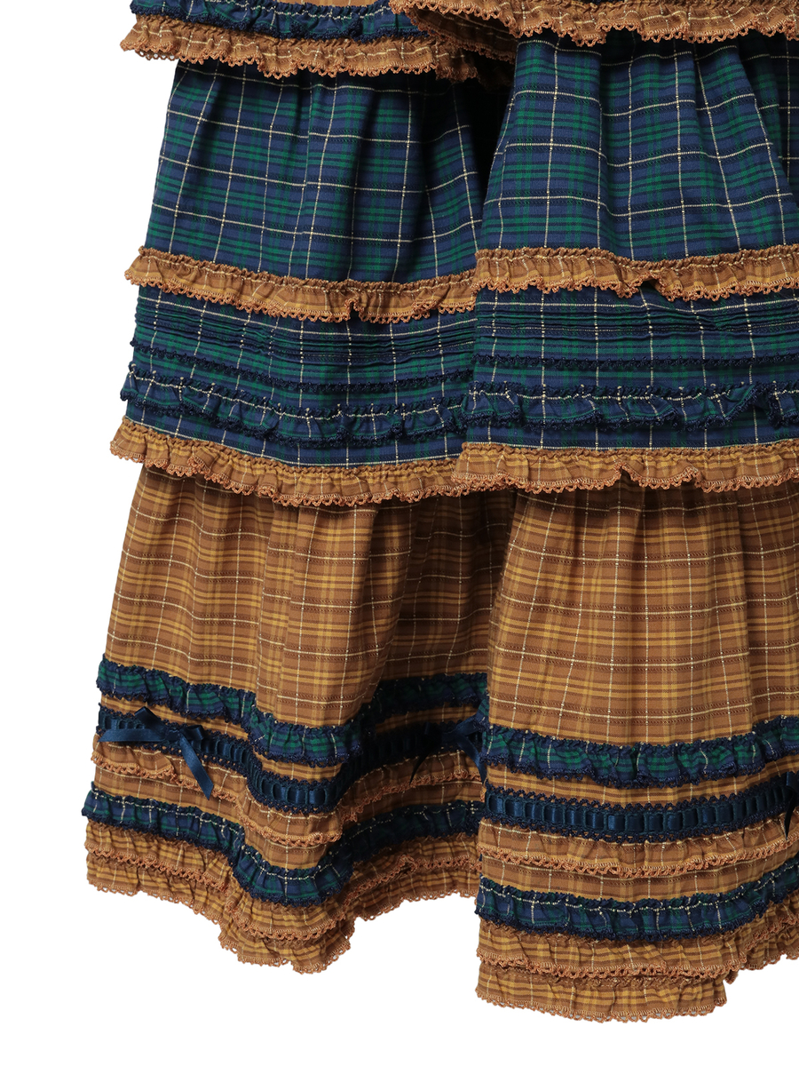 オリジナルコードチェックワンピース 詳細画像 アカ 10