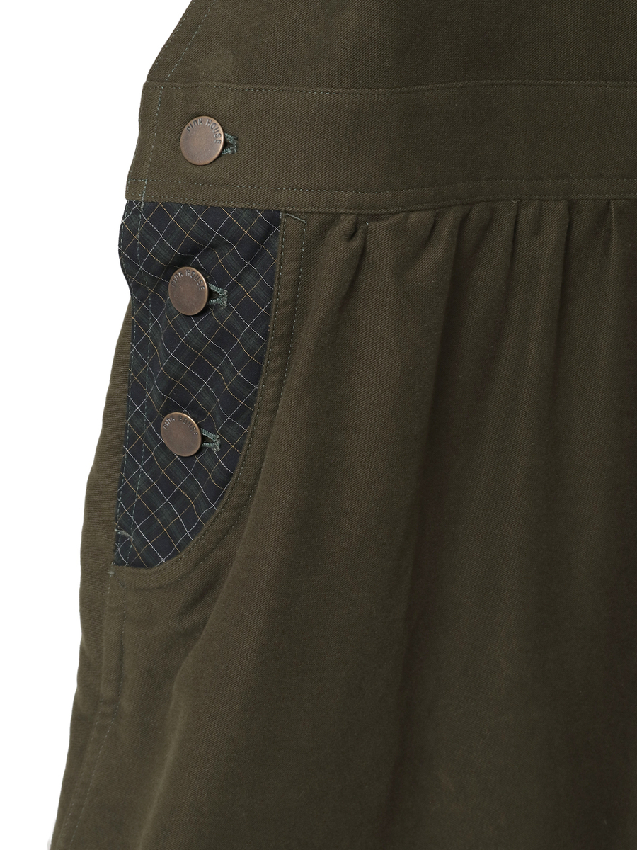 タータンチェック使いサロペットスカート 詳細画像 クロ 12