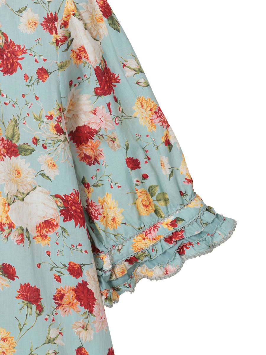 ジョセフィーヌプリントパッチワークワンピース 詳細画像 クロ 11