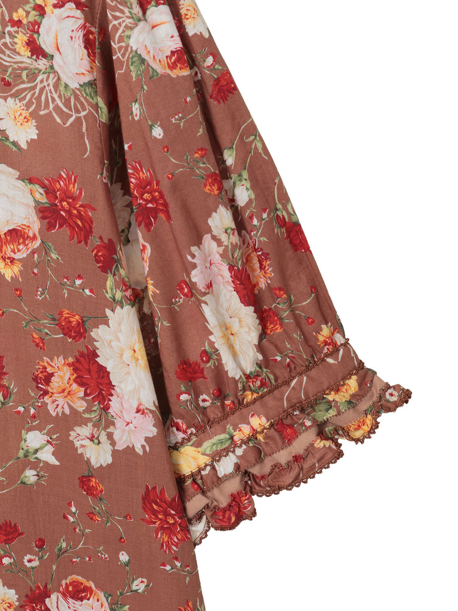 ジョセフィーヌプリントパッチワークワンピース 詳細画像 クロ 13