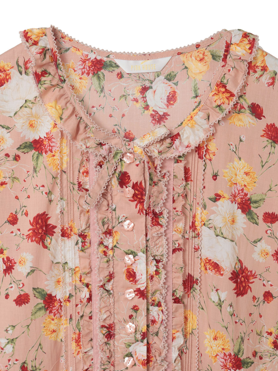 ジョセフィーヌプリントパッチワークワンピース 詳細画像 クロ 3