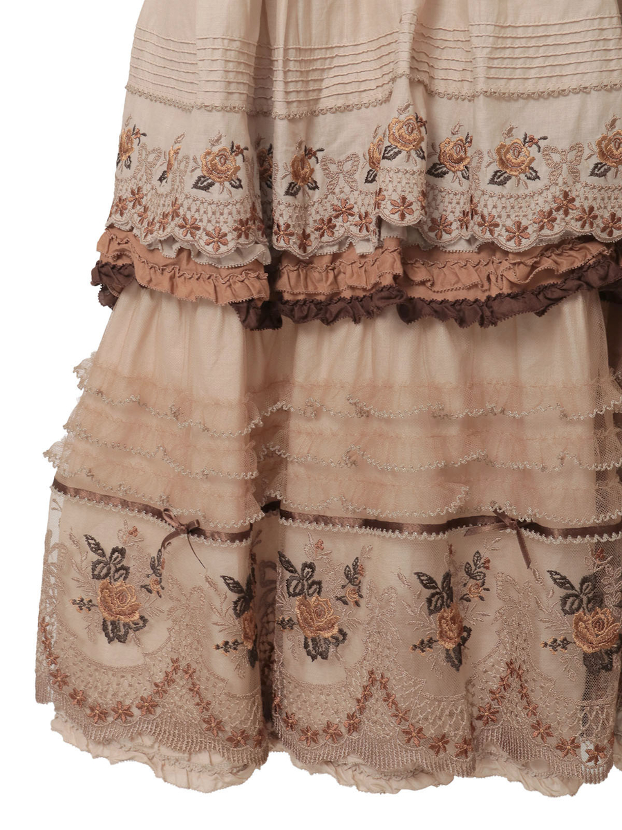 ロココレース使いワンピース 詳細画像 クロ系 14