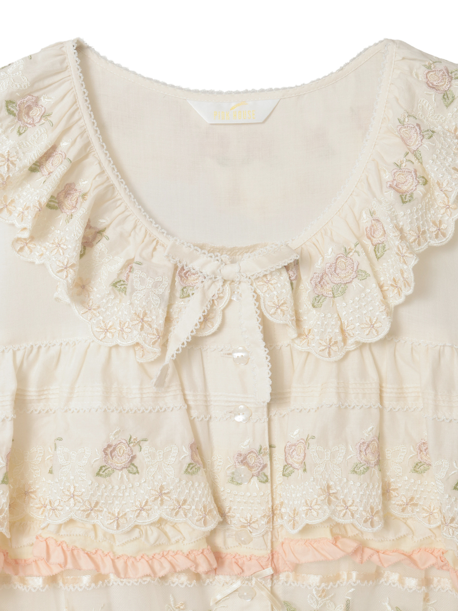 ロココレース使いワンピース 詳細画像 クロ系 3