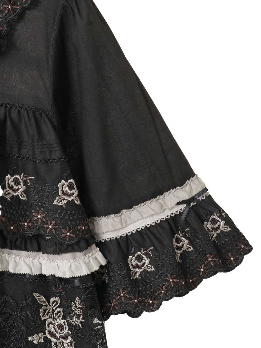 ロココレース使いワンピース 詳細画像 クロ系 7