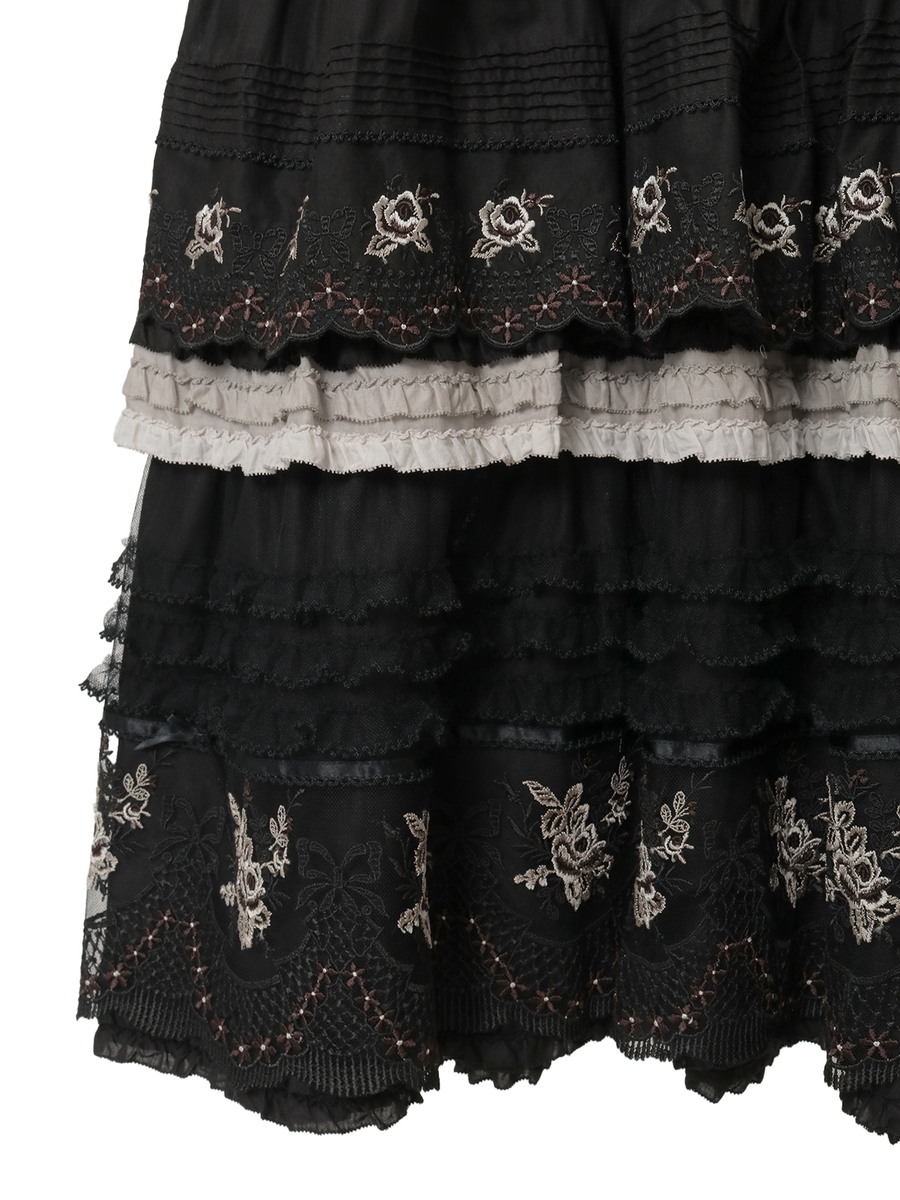 ロココレース使いワンピース 詳細画像 クロ系 8