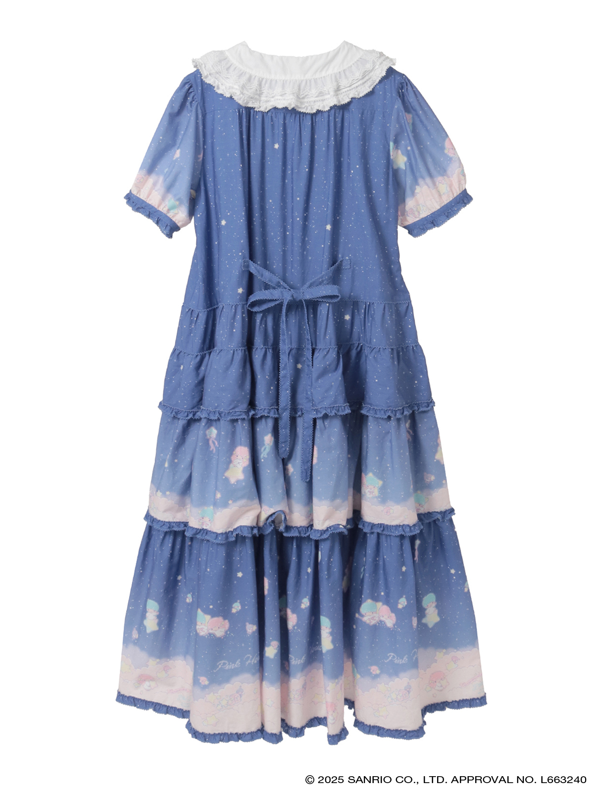 Little Twin Stars×PINK HOUSE A Starry Night Wish柄ワンピース