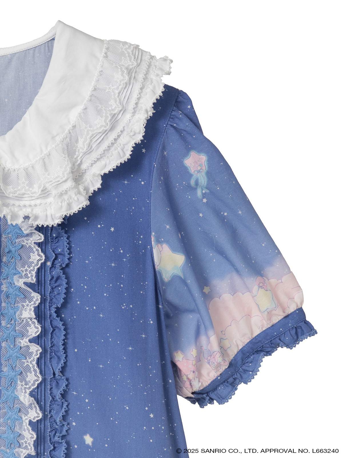 Little Twin Stars×PINK HOUSE A Starry Night Wish柄ワンピース