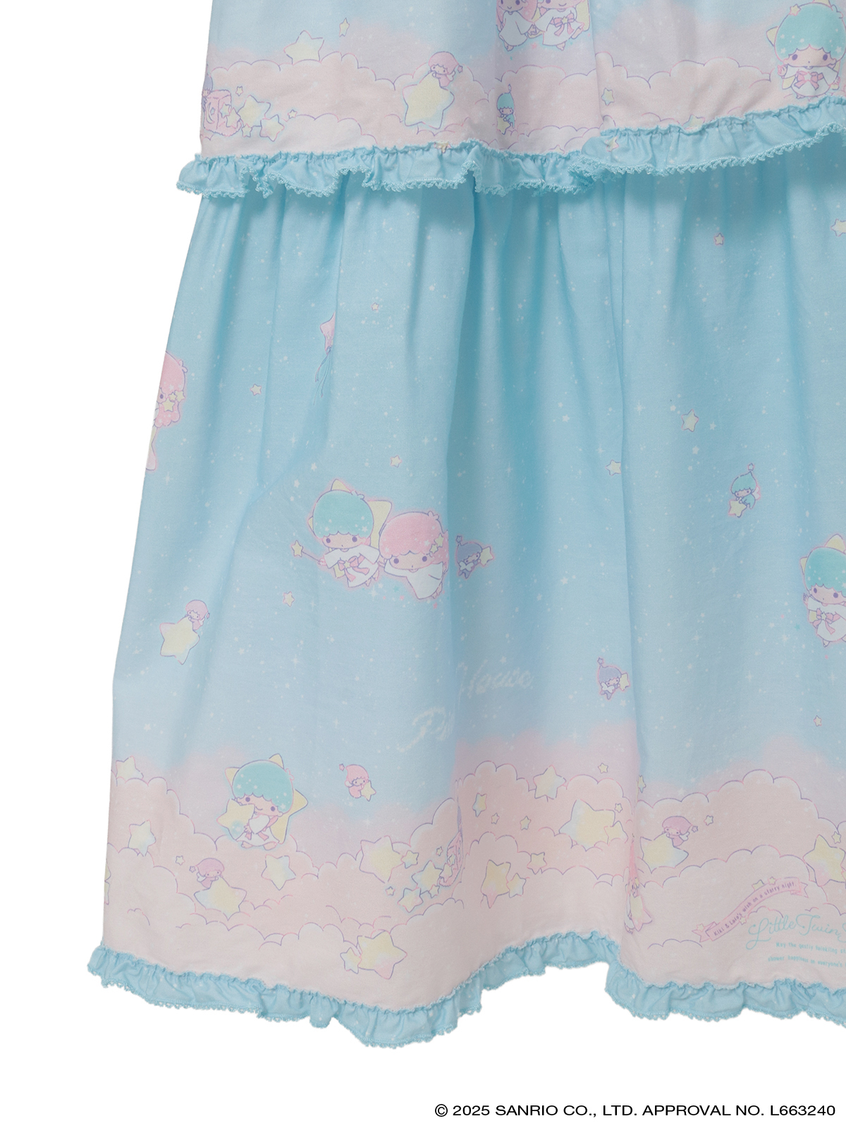 PINK HOUSE A Starry Night Wish柄ワンピース Little Twin Stars×PINK HOUSE A Starry Night Wish柄ワンピース