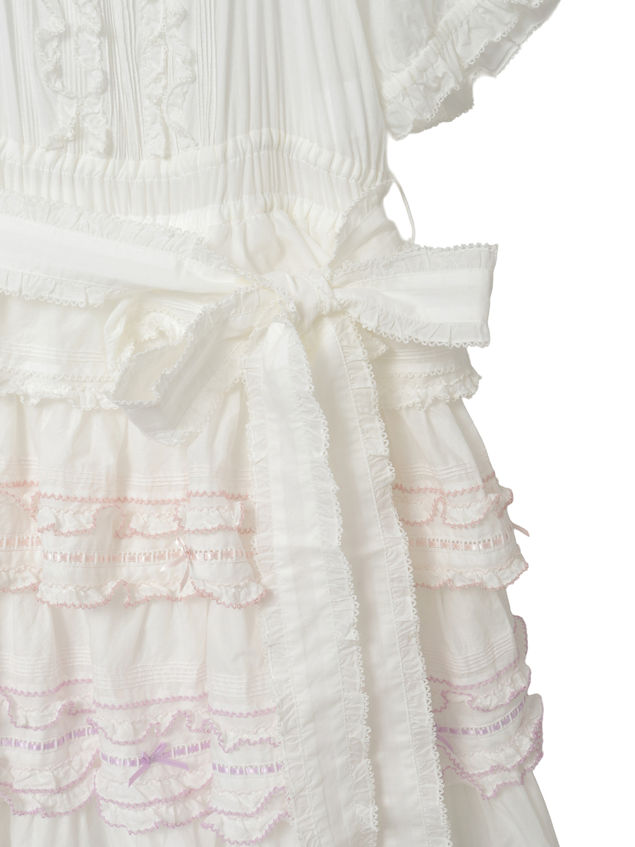 配色フリル使いワンピース 詳細画像 キナリ 10