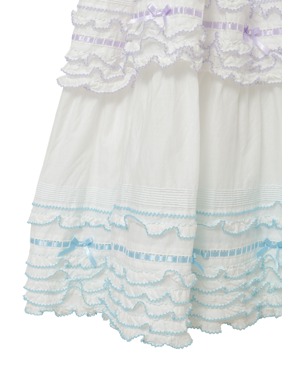 配色フリル使いワンピース 詳細画像 キナリ 11