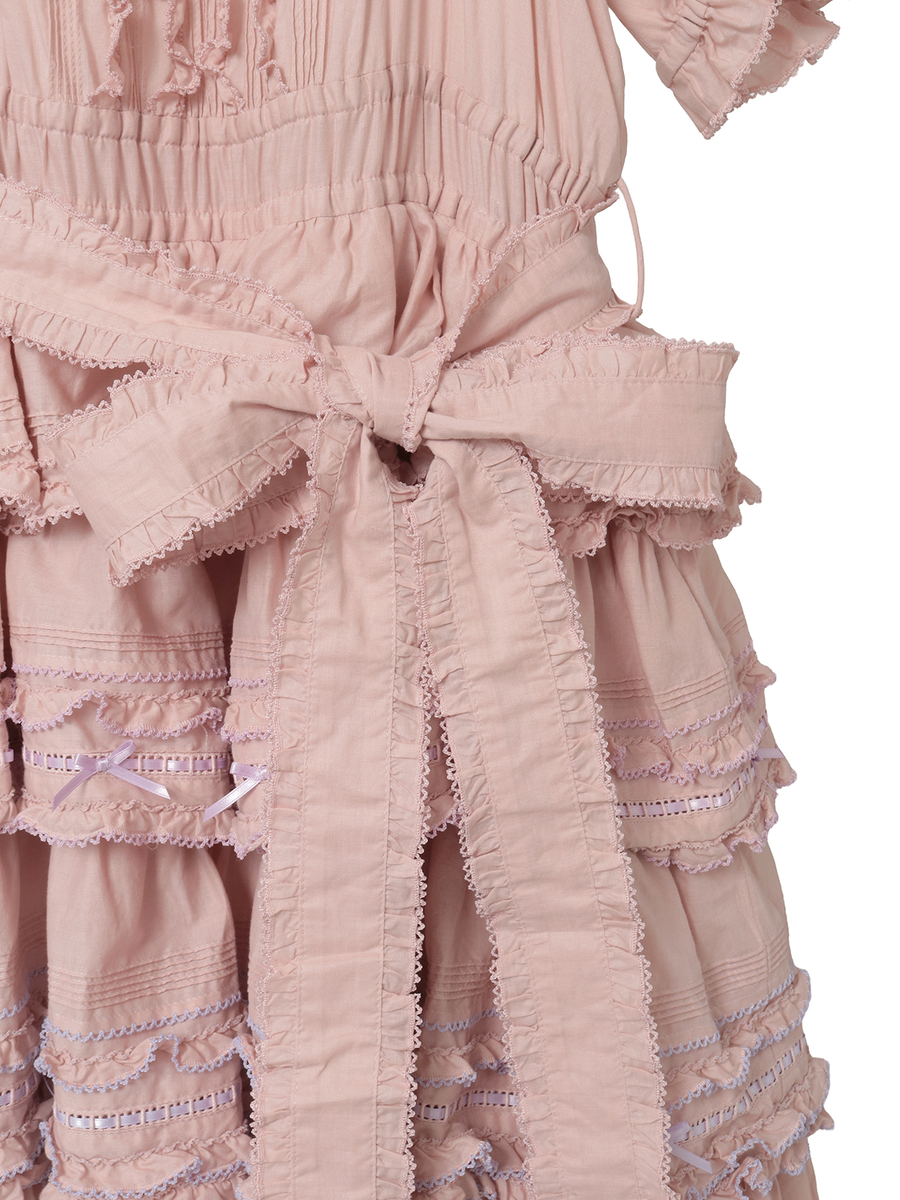 配色フリル使いワンピース 詳細画像 キナリ 5