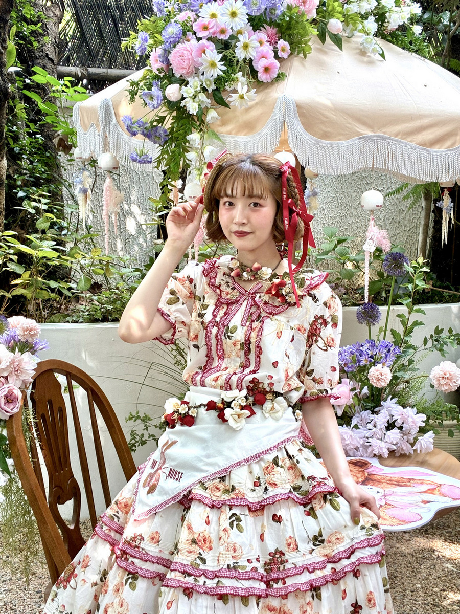 ～Special item～ ストロベリーローズプリントワンピース 詳細画像 クロ 11